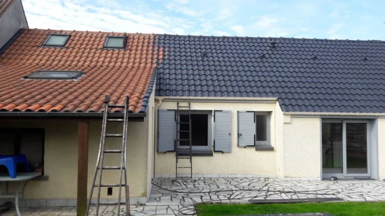 rénovation de toiture avec hydrofuge coloré à Barlin dans le Pas-de-Calais